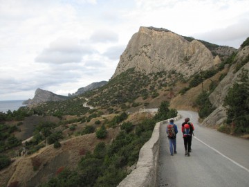 Крым (скальные маршруты, альпинизм) фото, октябрь 2010