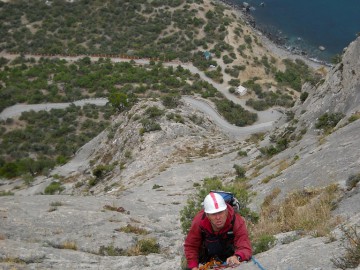 Крым (скальные маршруты, альпинизм) фото, октябрь 2010