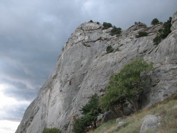 Крым (скальные маршруты, альпинизм) фото, октябрь 2010