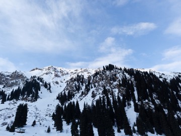 Туюк-Су альпсборы (Тянь-Шань) фото, январь 2012