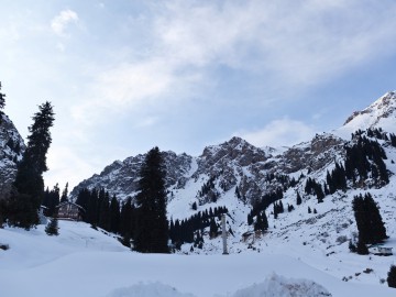 Туюк-Су альпсборы (Тянь-Шань) фото, январь 2012