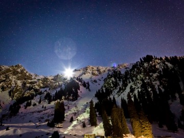 Туюк-Су альпсборы (Тянь-Шань) фото, январь 2012