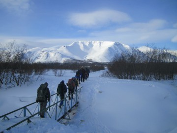 Хибины (Апатиты, Кольский полуостров), март 2013