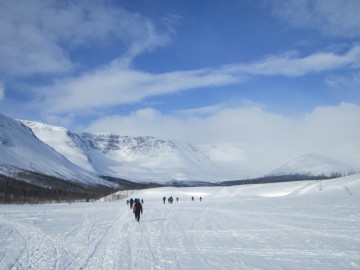 Хибины (Апатиты, Кольский полуостров), март 2013