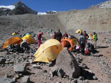 Восхождение на Аконкагуа (Анды, Южная Америка), февраль 2014