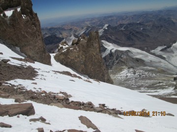 Восхождение на Аконкагуа (Анды, Южная Америка), февраль 2014
