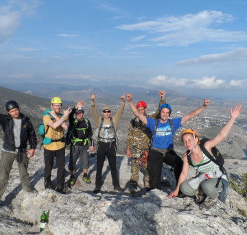 Восхождения в Крыму (Судак), альп. сборы по подготовке альпинистов