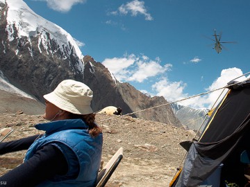 Пик Коммунизма, пик Корженевской фото, июль-август 2008
